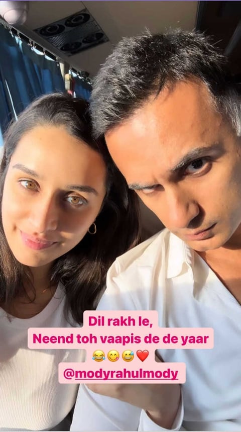 Shraddha Kapoor's selfie with Rahul Mody